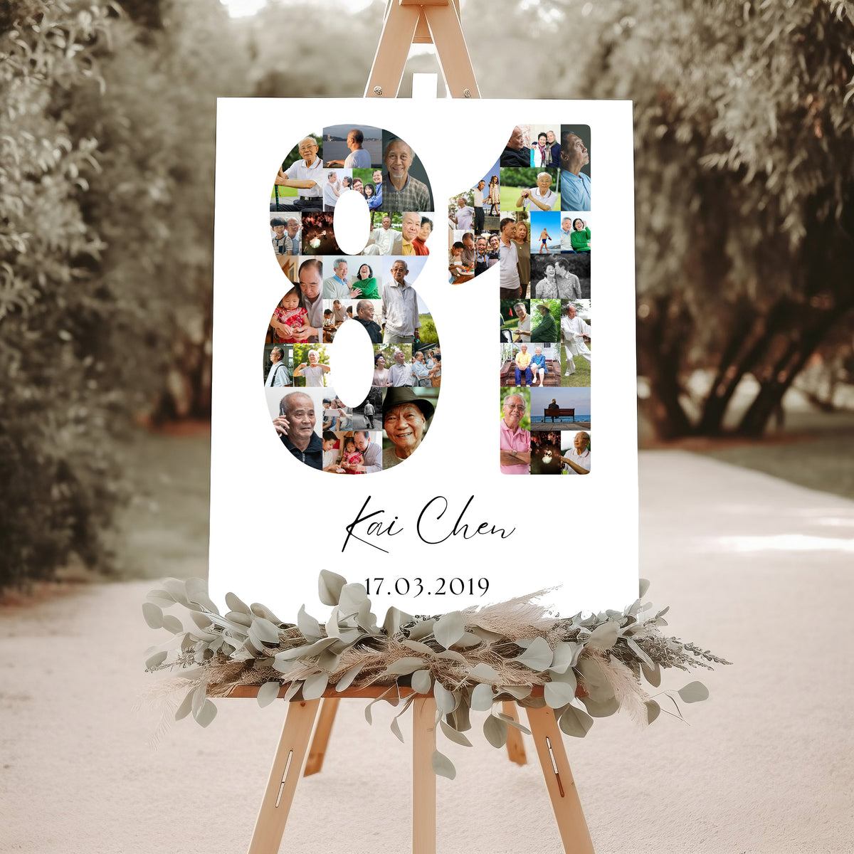 81 Birthday Photo Collage
