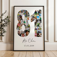 81 Birthday Photo Collage