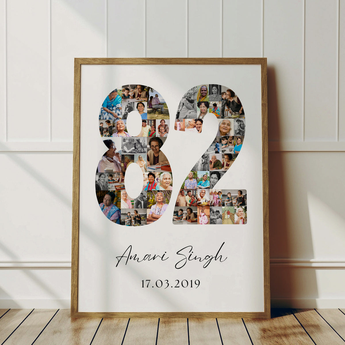 82 Birthday Photo Collage