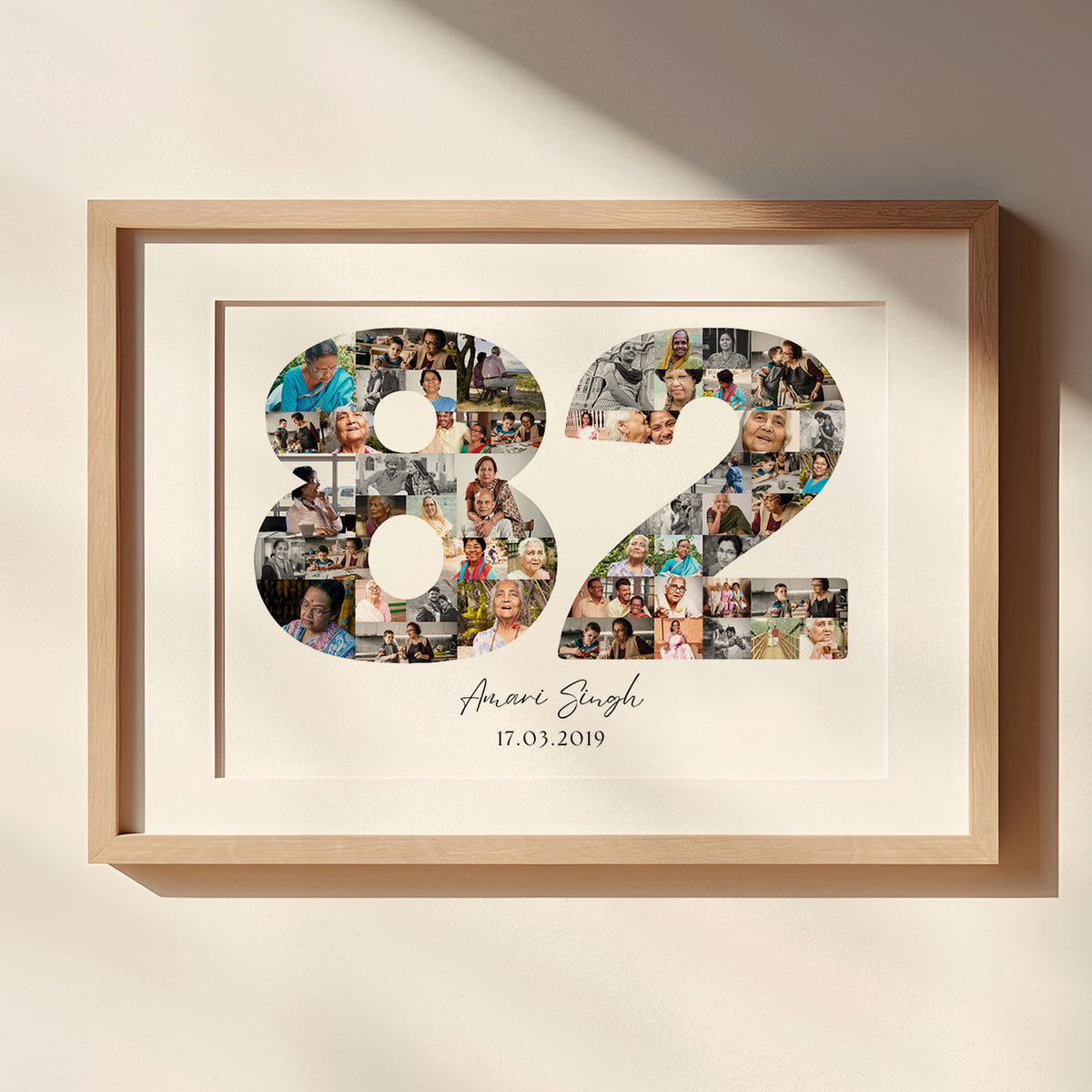 82 Birthday Photo Collage