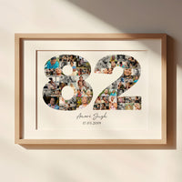 82 Birthday Photo Collage