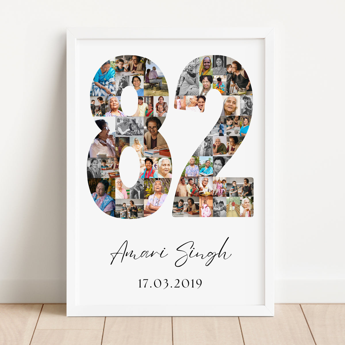 82 Birthday Photo Collage