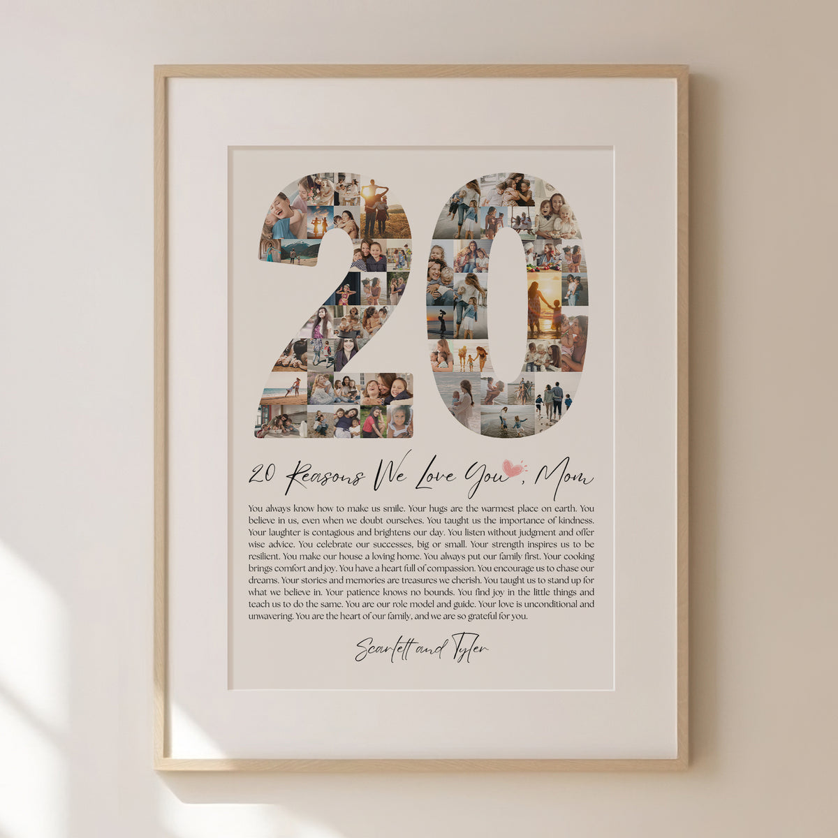 20 Reasons Mom - Photo Collage