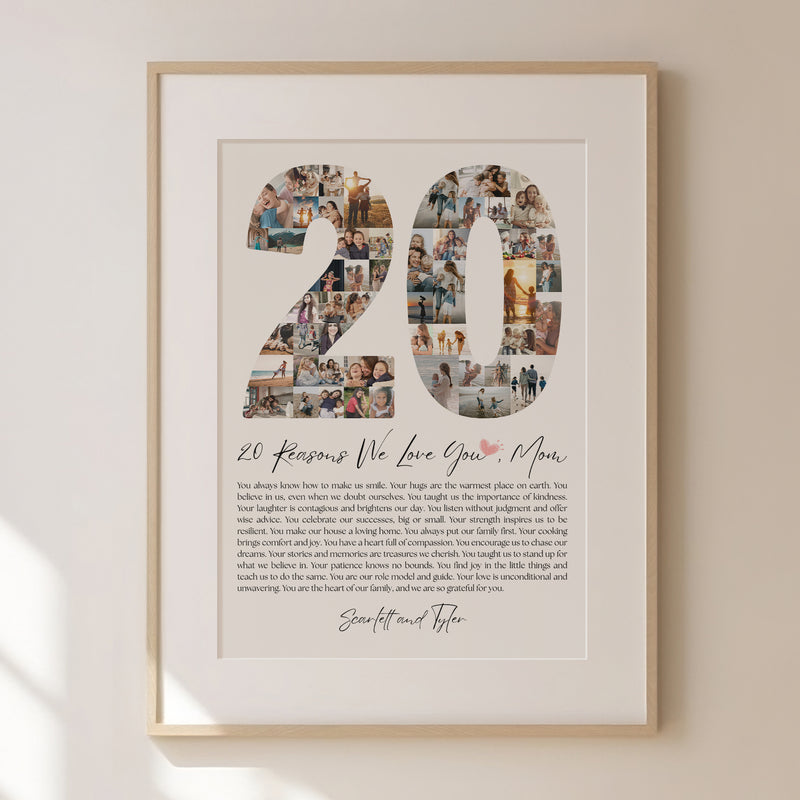 20 Reasons Mom - Photo Collage
