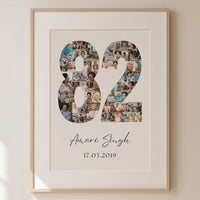 82 Birthday Photo Collage