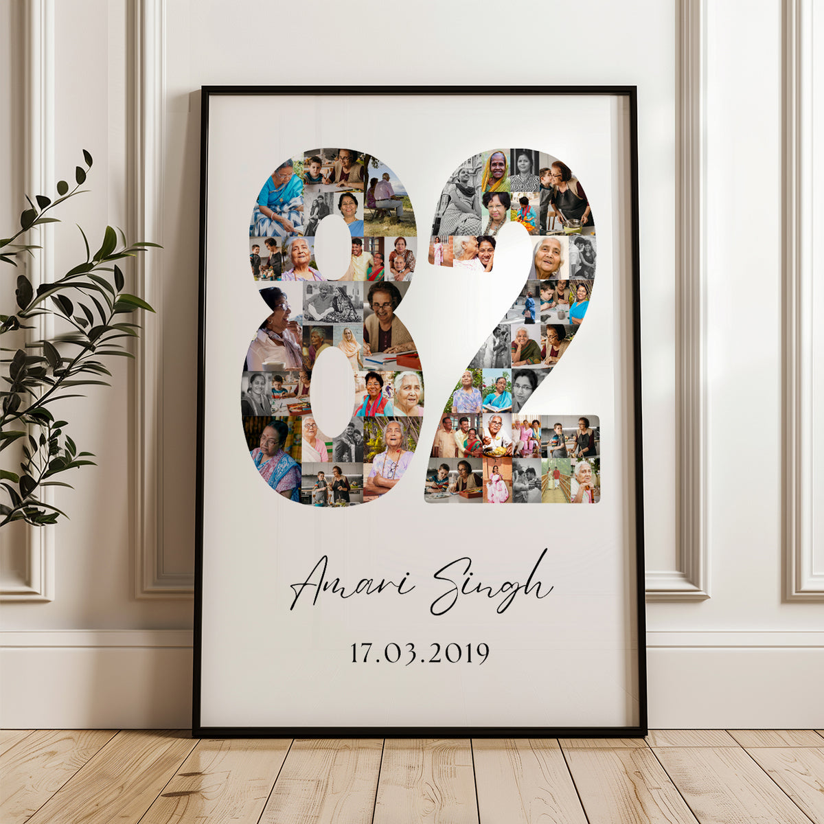 82 Birthday Photo Collage