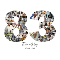 83 Birthday Photo Collage