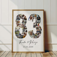 83 Birthday Photo Collage