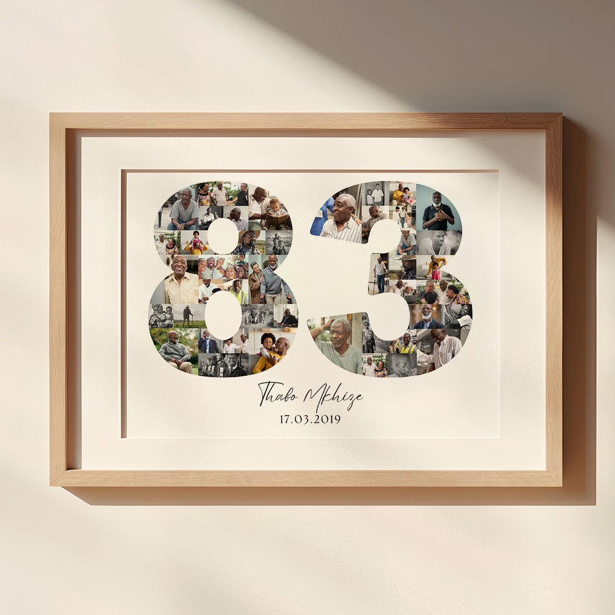 83 Birthday Photo Collage