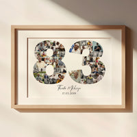 83 Birthday Photo Collage