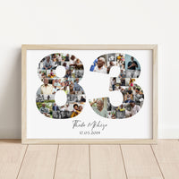 83 Birthday Photo Collage