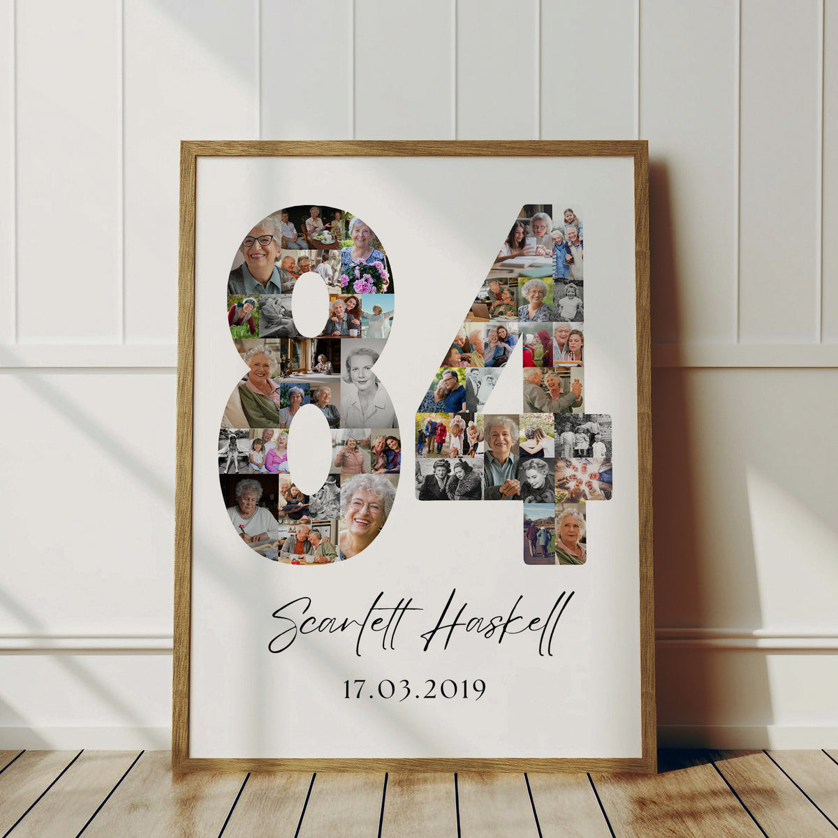 84 Birthday Photo Collage