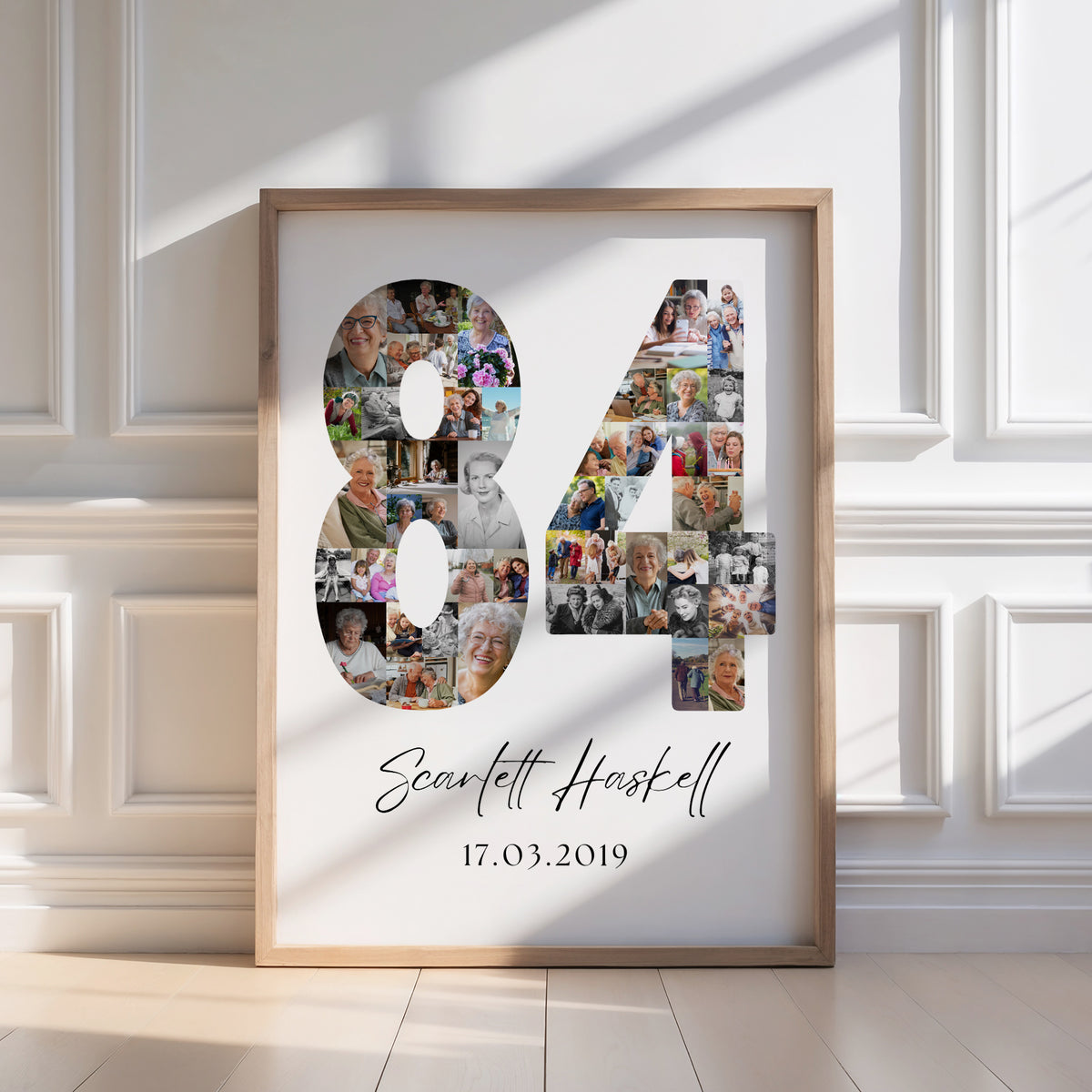 84 Birthday Photo Collage