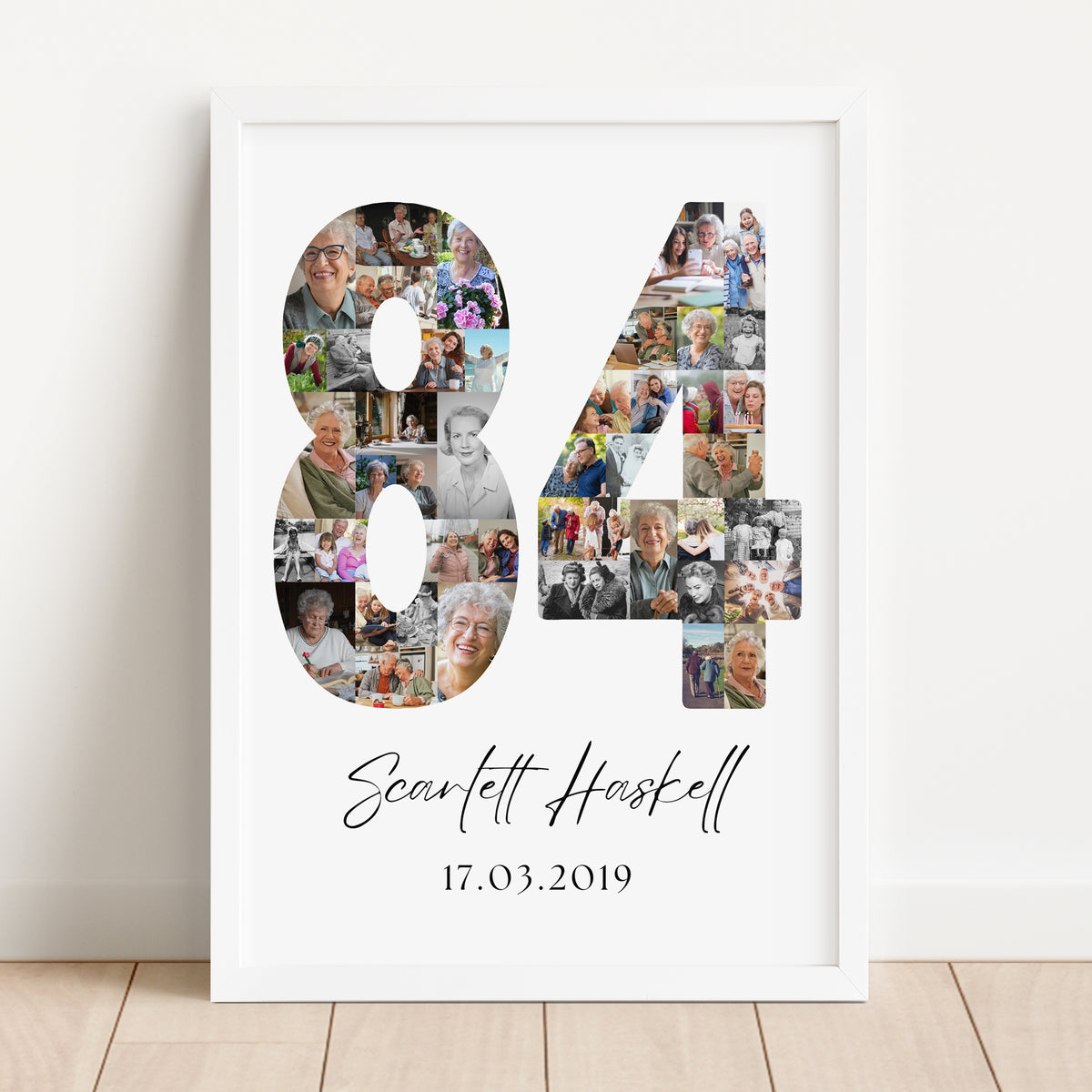 84 Birthday Photo Collage