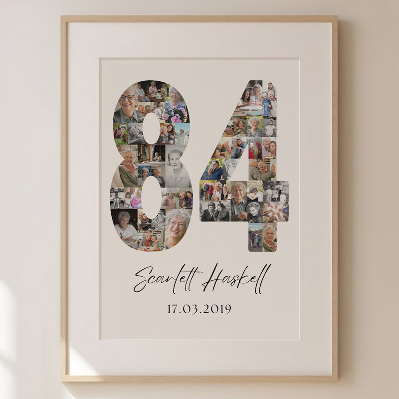 84 Birthday Photo Collage