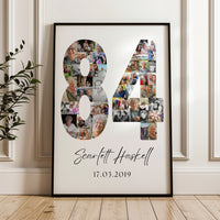84 Birthday Photo Collage