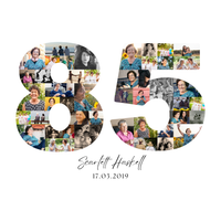 85 Birthday Photo Collage