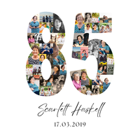 85 Birthday Photo Collage