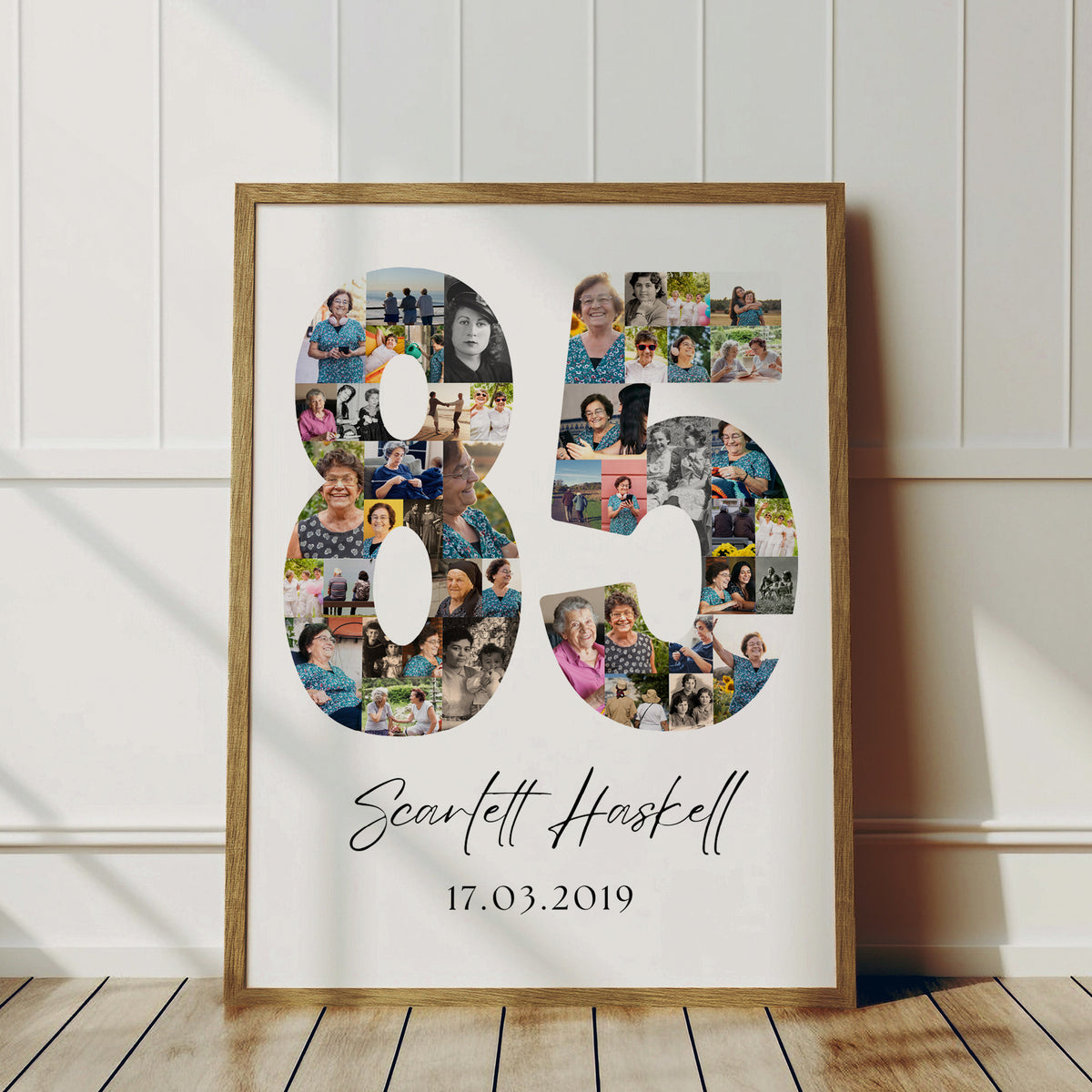 85 Birthday Photo Collage