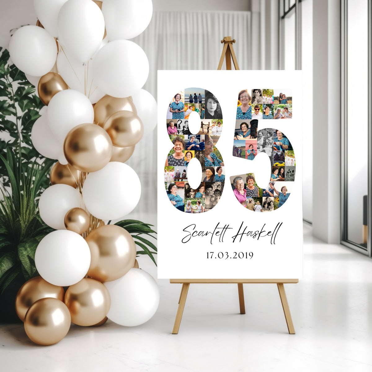 85 Birthday Photo Collage