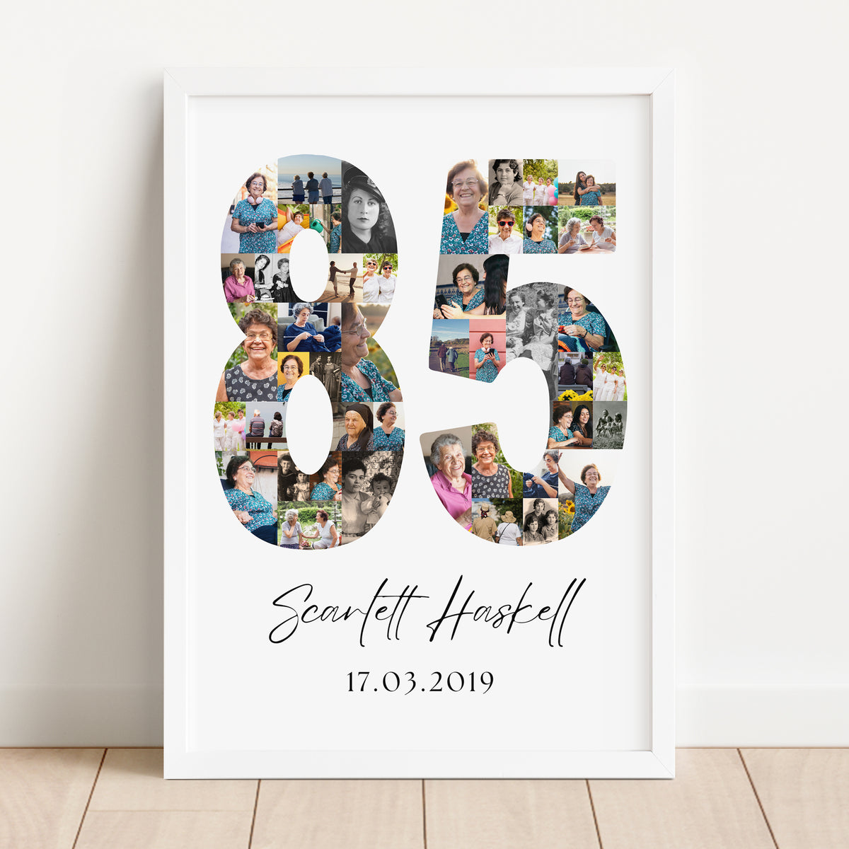 85 Birthday Photo Collage