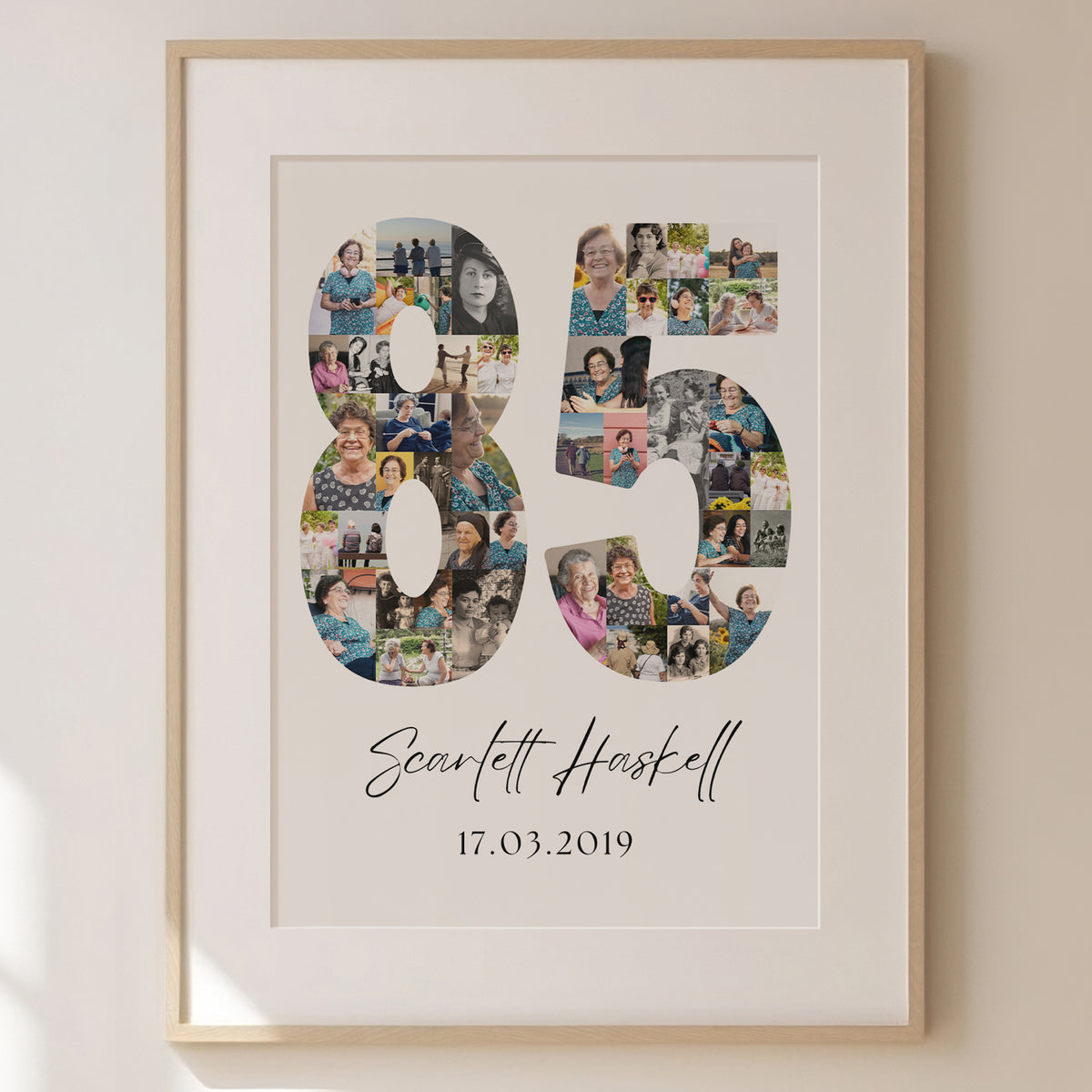 85 Birthday Photo Collage