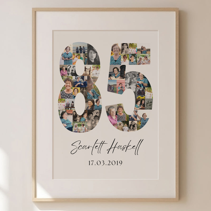 85 Birthday Photo Collage
