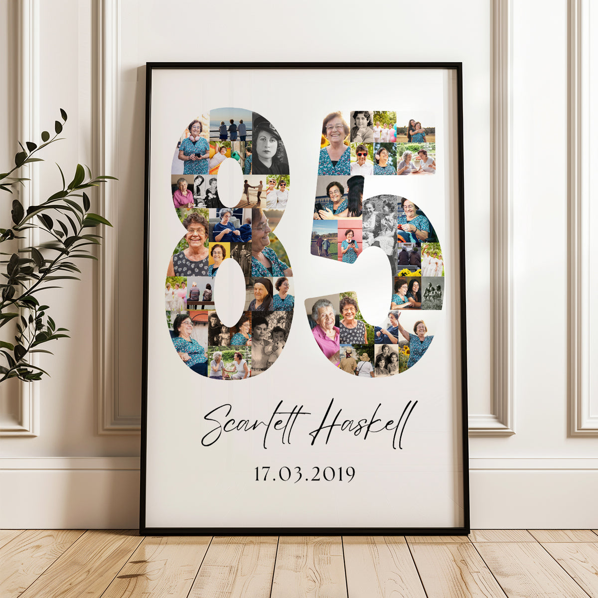 85 Birthday Photo Collage