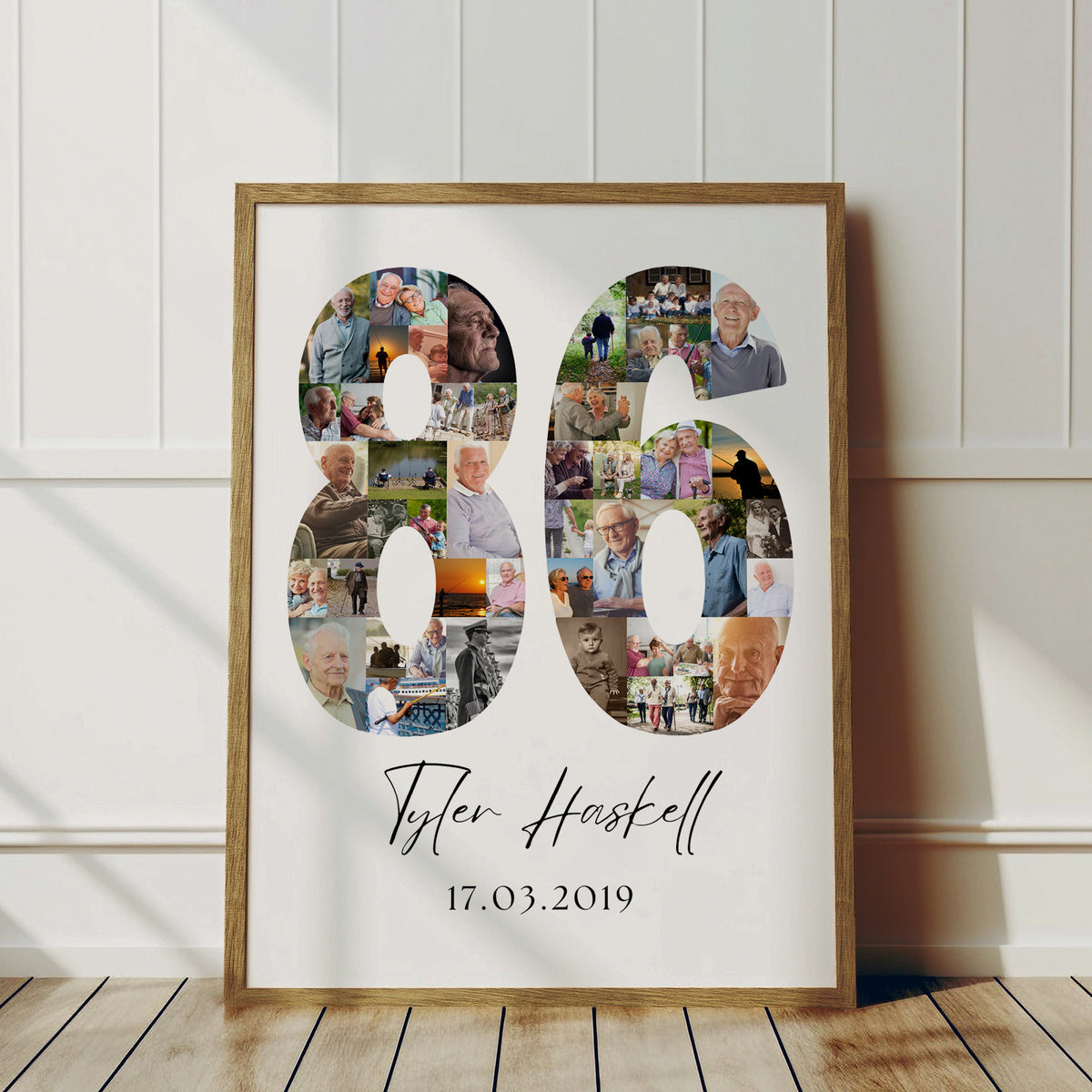 86 Birthday Photo Collage