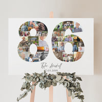 86 Birthday Photo Collage