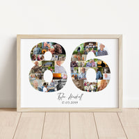 86 Birthday Photo Collage