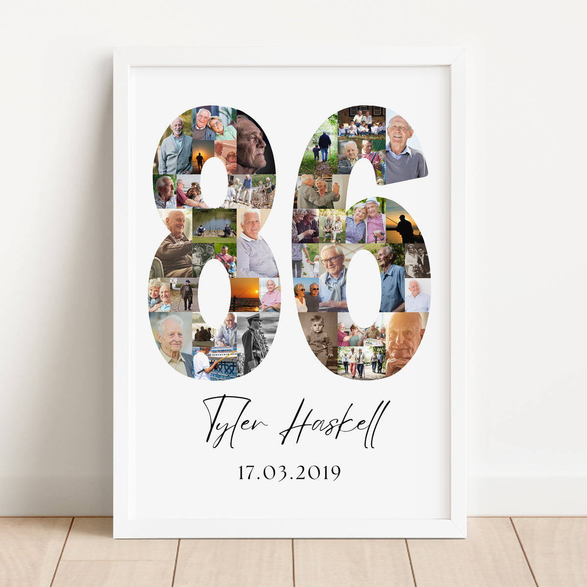 86 Birthday Photo Collage