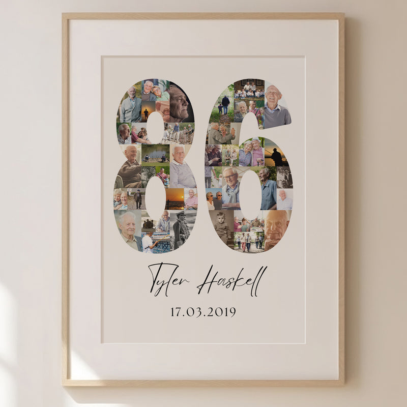 86 Birthday Photo Collage