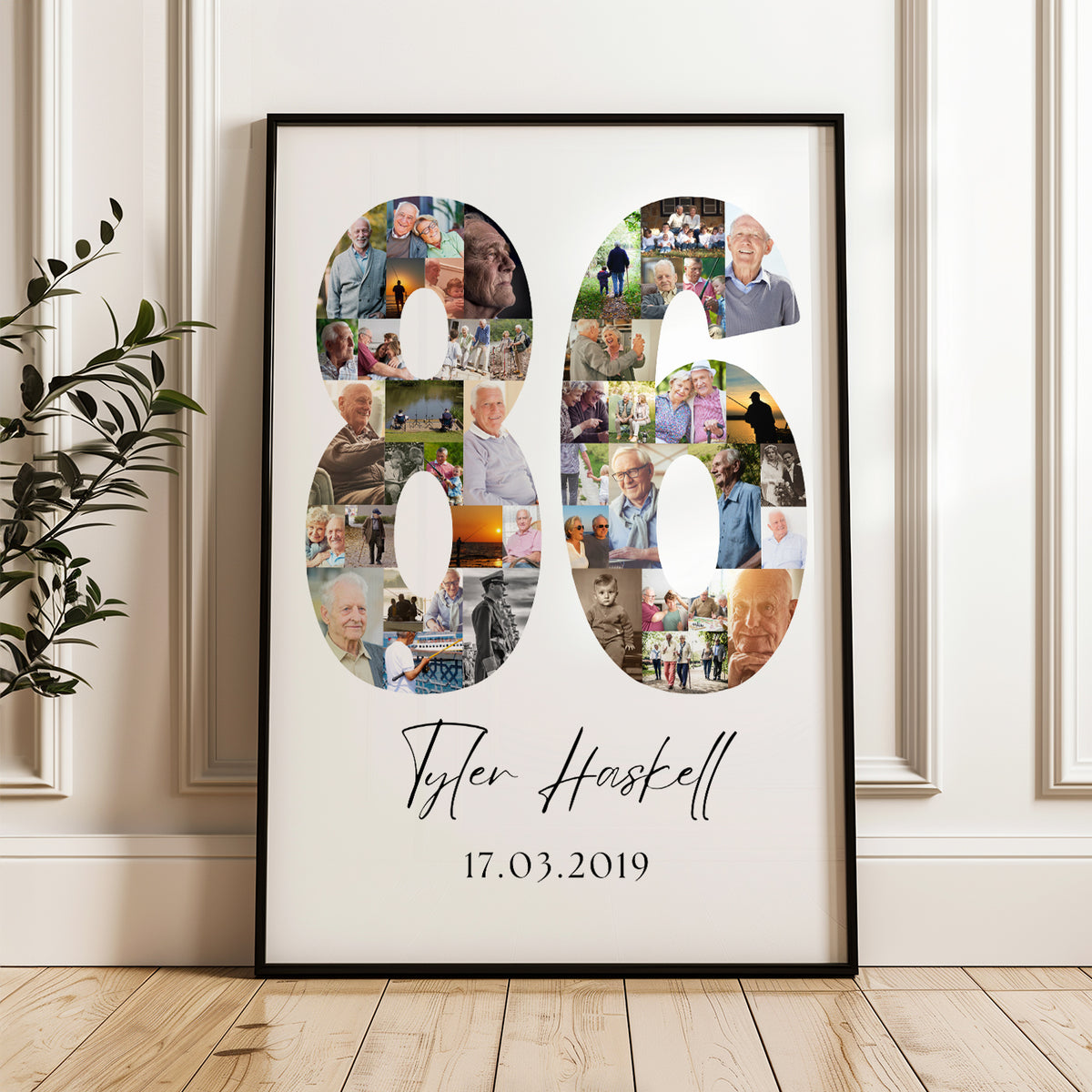 86 Birthday Photo Collage