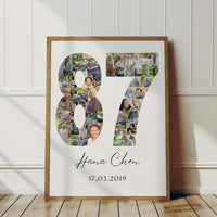 87 Birthday Photo Collage