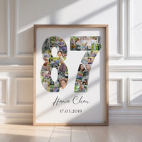 87 Birthday Photo Collage