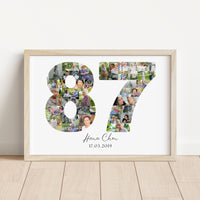 87 Birthday Photo Collage