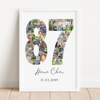 87 Birthday Photo Collage