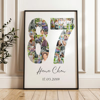 87 Birthday Photo Collage