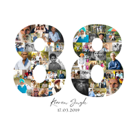 88 Birthday Photo Collage