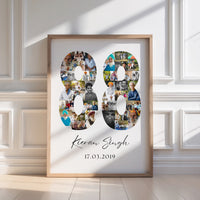 88 Birthday Photo Collage