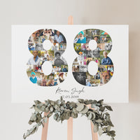 88 Birthday Photo Collage