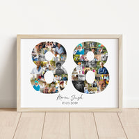 88 Birthday Photo Collage