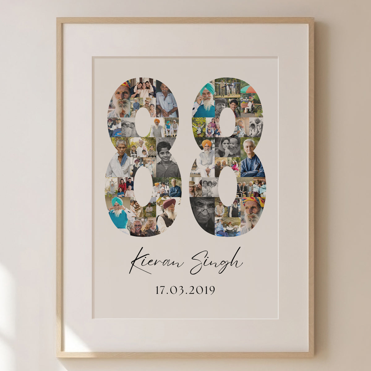 88 Birthday Photo Collage