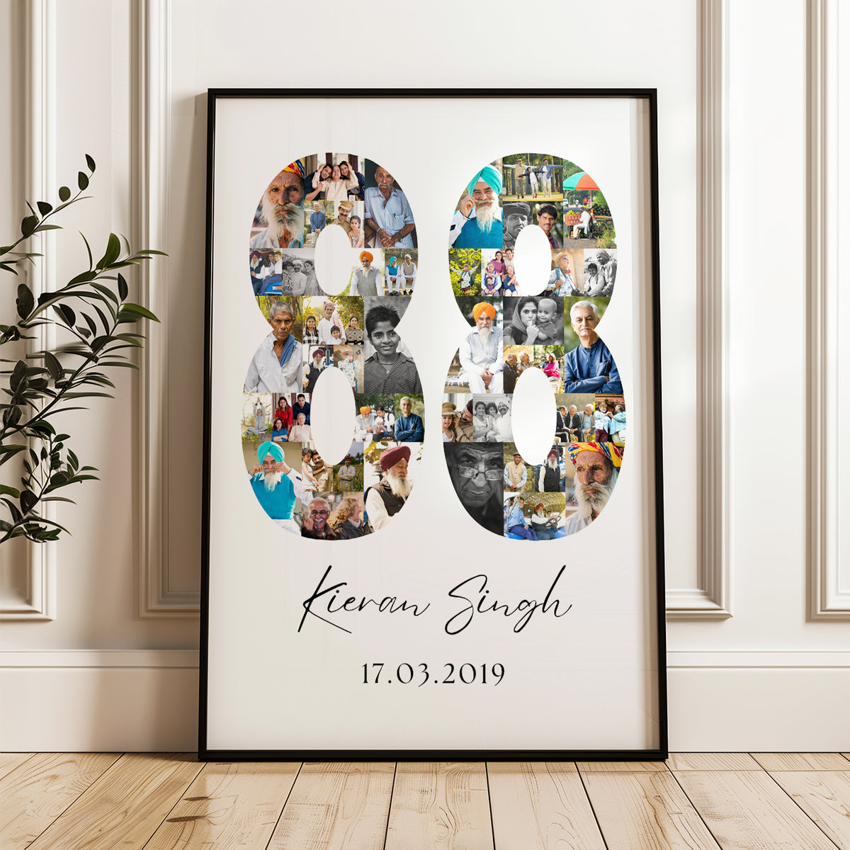 88 Birthday Photo Collage