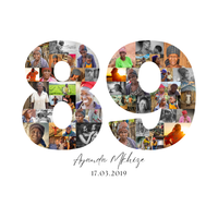 89 Birthday Photo Collage