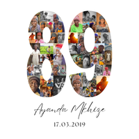 89 Birthday Photo Collage