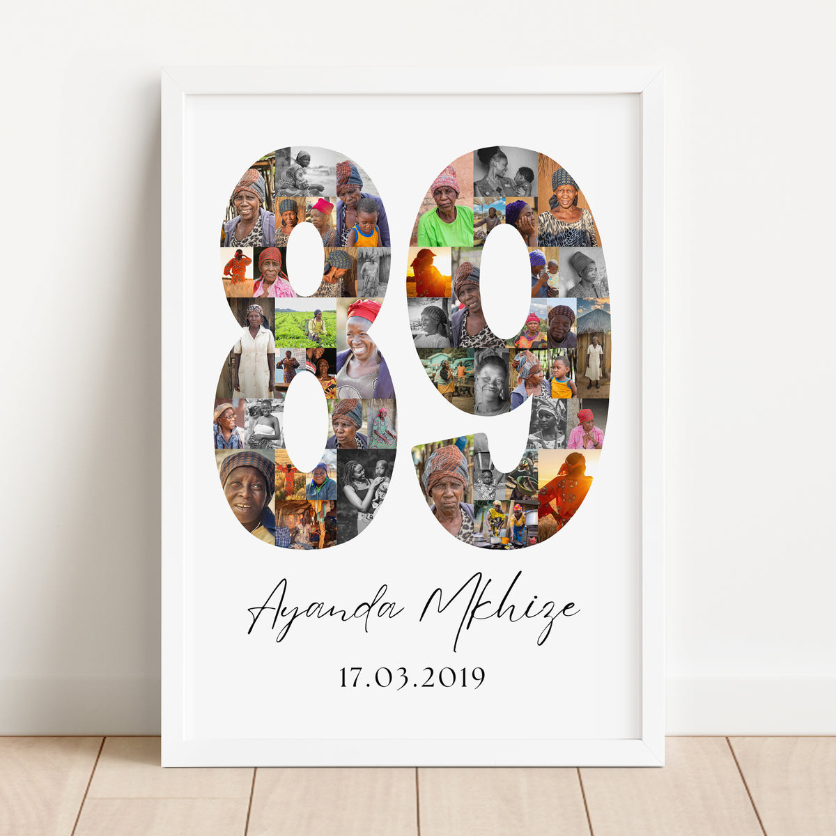 89 Birthday Photo Collage