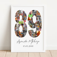 89 Birthday Photo Collage