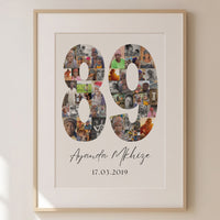 89 Birthday Photo Collage